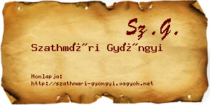 Szathmári Gyöngyi névjegykártya