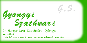 gyongyi szathmari business card