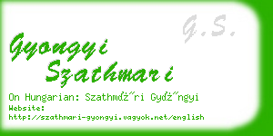 gyongyi szathmari business card